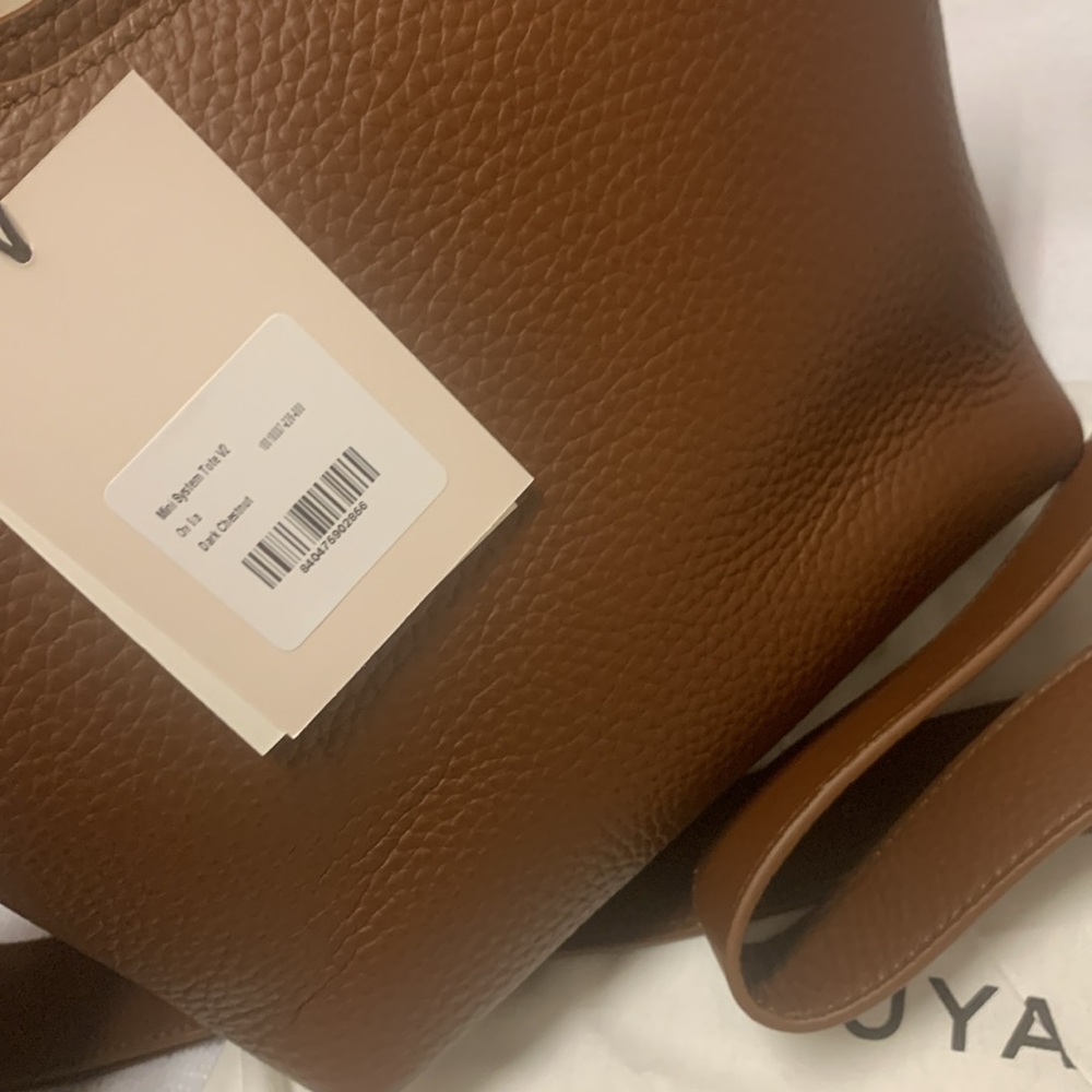 NWT Cuyana Mini System Tote in Dark Chestnut - Picture 10 of 13